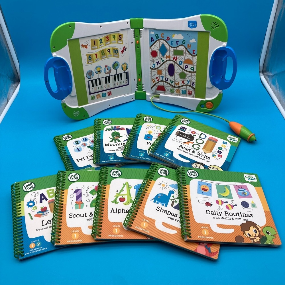 LeapFrog LeapStart Interactive System Bundle - 9 Books Preschool & Pre-K Tested